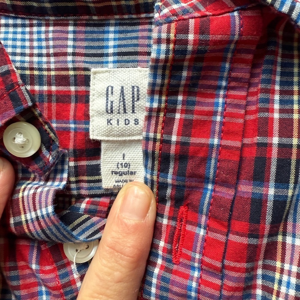 Gap Kids Youth L 10 Dress Shirt Button Down - Picture 3 of 4